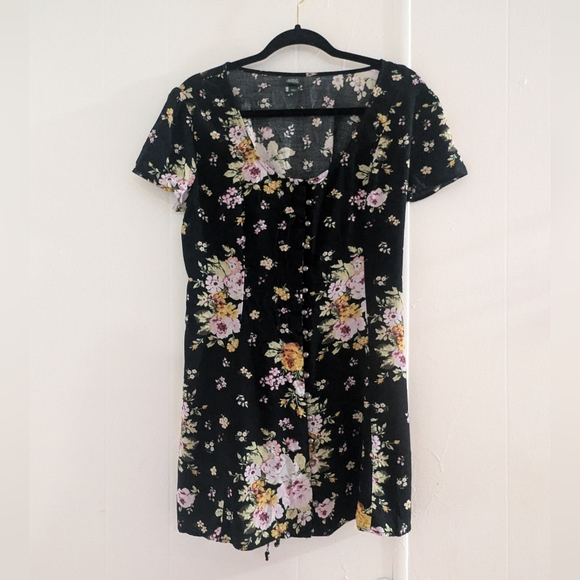 Wild Fable Black Floral Mini Dress - Picture 1 of 11